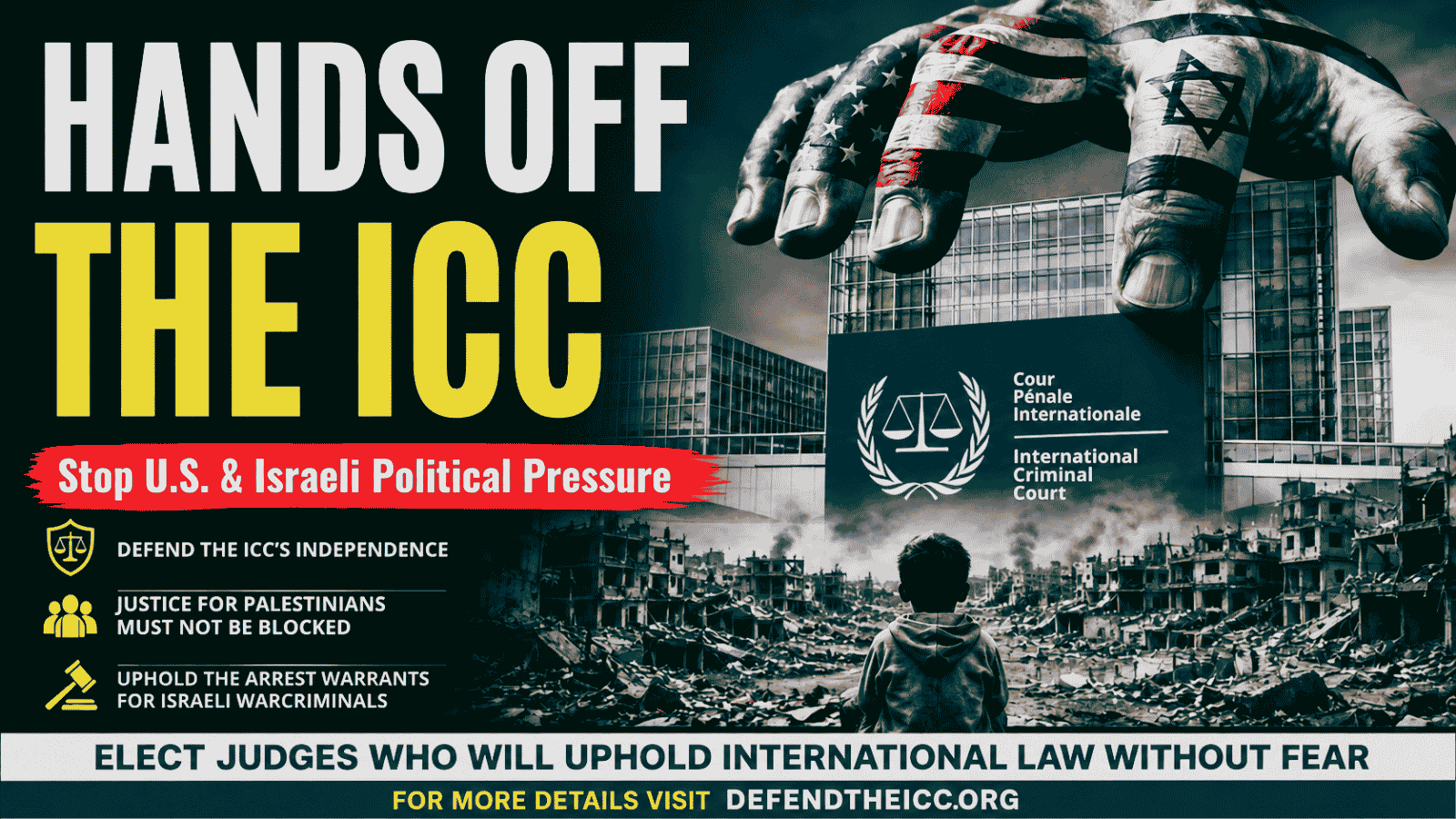 Protect the ICC - Uphold Arrest Warrants Against Israeli War Criminals